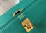 Hermes Kelly 25cm Sellier Bag in Malachite Epsom Leather with GHW