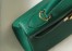 Hermes Kelly 28cm Retourne Bag in Malachite Clemence Leather with GHW