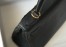 Hermes Kelly 28cm Retourne Bag in Black Clemence Leather with GHW