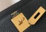 Hermes Kelly 32cm Retourne Bag in Black Clemence Leather with GHW