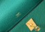 Hermes Kelly Pochette Clutch In Malachite Epsom Leather