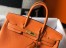 Hermes Birkin 25cm Bag in Orange Clemence Leather with GHW