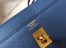 Hermes Kelly 25cm Sellier Bag in Blue Agate Epsom Leather with GHW