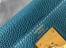 Hermes Kelly 28cm Retourne Bag in Blue Jean Clemence Leather with GHW