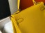 Hermes Kelly 28cm Retourne Bag in Yellow Clemence Leather with GHW