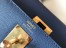 Hermes Kelly 28cm Sellier Bag in Blue Agate Epsom Leather with GHW