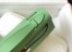 Hermes Kelly Pochette Clutch In Vert Criquet Epsom Leather