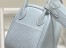 Hermes Lindy Mini Bag in Blue Brume Clemence Leather with GHW