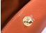 Hermes Lindy Mini Bag in Orange Clemence Leather with GHW