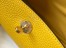 Hermes Lindy Mini Bag in Yellow Clemence Leather with GHW