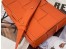 Bottega Veneta Cassette Bag In Orange Intreccio Lambskin