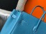Hermes Birkin 35cm Bag in Blue Jean Clemence Leather with GHW