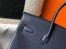 Hermes Birkin 35cm Bag in Navy Blue Clemence Leather with GHW