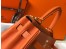 Hermes Kelly 25cm Retourne Bag in Orange Clemence Leather with GHW