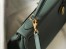 Hermes Kelly 25cm Retourne Bag in Vert Amande Clemence Leather with GHW