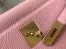 Hermes Kelly 28cm Retourne Bag in Pink Clemence Leather with GHW
