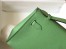 Hermes Kelly Pochette Clutch In Vert Criquet Epsom Leather