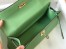 Hermes Kelly Pochette Clutch In Vert Criquet Epsom Leather