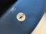 Hermes Lindy 26cm Bag in Blue Agate Clemence Leather with PHW