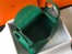 Hermes Lindy 30cm Bag in Malachite Clemence Leather with GHW