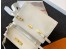 Saint Laurent Manhattan Medium Shoulder Bag in White Calfskin