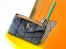 Saint Laurent Puffer Small Chain Bag In Quilted Vintage Denim