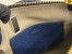 Chloe Marcie Mini Double Carry Bag in Blue Grained Calfskin