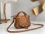 Chloe Marcie Mini Double Carry Bag in Brown Grained Calfskin