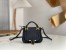 Chloe Marcie Mini Double Carry Bag in Black Grained Calfskin
