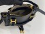 Chloe Marcie Mini Double Carry Bag in Black Grained Calfskin
