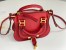 Chloe Marcie Mini Double Carry Bag in Grey Grained Calfskin