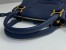 Chloe Marcie Small Double Carry Bag in Blue Grained Calfskin