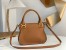Chloe Marcie Small Double Carry Bag in Brown Grained Calfskin