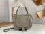 Chloe Marcie Small Double Carry Bag in Grey Grained Calfskin