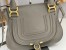 Chloe Marcie Small Double Carry Bag in Grey Grained Calfskin