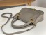 Chloe Marcie Small Double Carry Bag in Grey Grained Calfskin