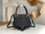 Chloe Marcie Small Double Carry Bag in Black Grained Calfskin