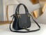 Chloe Marcie Small Double Carry Bag in Black Grained Calfskin