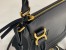 Chloe Marcie Small Double Carry Bag in Black Grained Calfskin