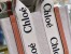 Chloe Small Woody Tote Bag in Canvas with Brown Leather Strips 