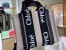 Chloe Small Woody Tote Bag in Canvas with Black Leather Strips 