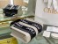 Chloe Small Woody Tote Bag in Canvas with Black Leather Strips 