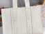Chloe Woody Large Tote Bag In White Calfskin