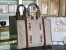 Chloe Large Woody Tote Bag in Canvas with Brown Leather Strips