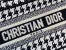 Dior Mini Book Tote Bag In Micro Houndstooth Embroidery Canas
