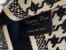 Dior Mini Book Tote Bag In Micro Houndstooth Embroidery Canas