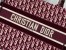 Dior Medium Book Tote Bag In Bordeaux Velvet Oblique Embroidered 