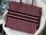 Dior Large Book Tote Bag In Bordeaux Oblique Embroidered Velvet