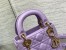 Dior Lady Dior Mini Bag with Chain in Lilas Cannage Lambskin