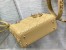 Dior Small Lady Dior My ABCDior Bag in Pastel Yellow Lambskin